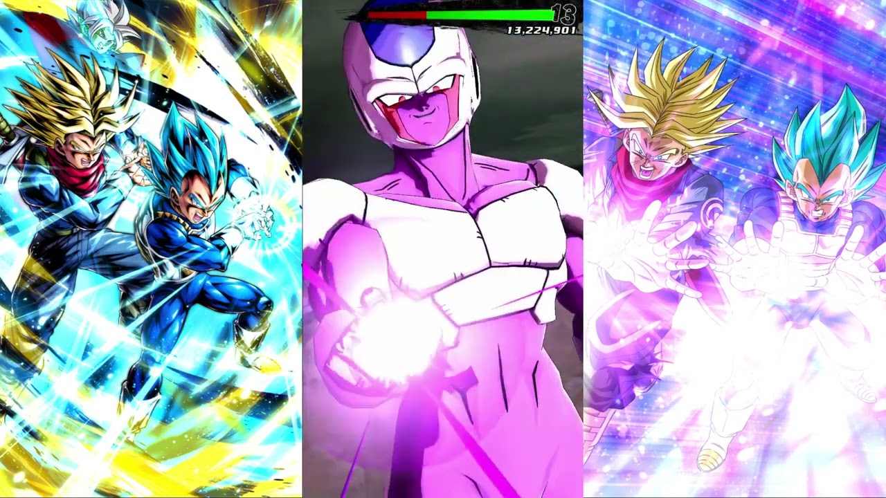 ZENKAI RUSH BATTLE - YEL LF BLUE VEGETA & SSJ TRUNKS (FUTURE) - F2P TEAM