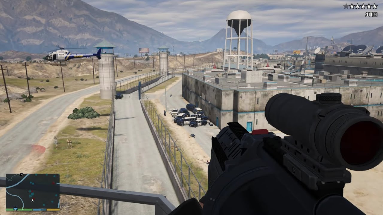 GTA 5 - Prison Attack + Ten Star Escape 