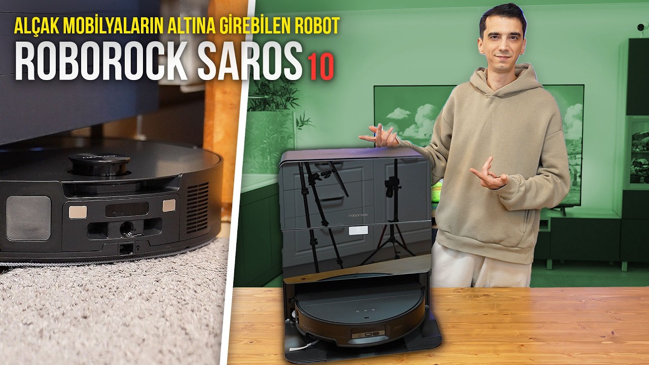 İncecik ama ÇOK GÜÇLÜ Robot Süpürge! Roborock Saros 10