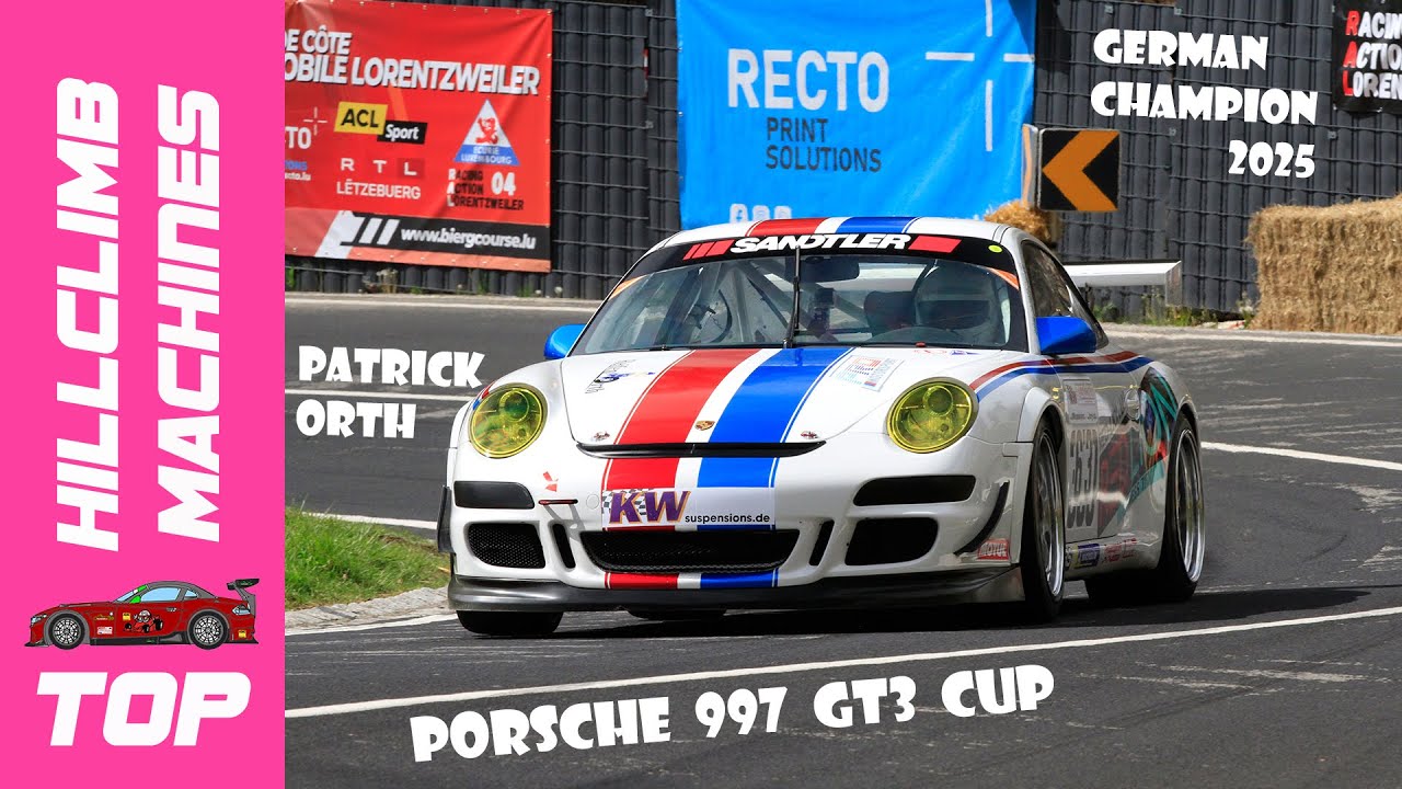 Porsche 997 GT3 Cup | Патрик Орт | Чемпион Германии по подъему на холм 2025 года | Machines Monster