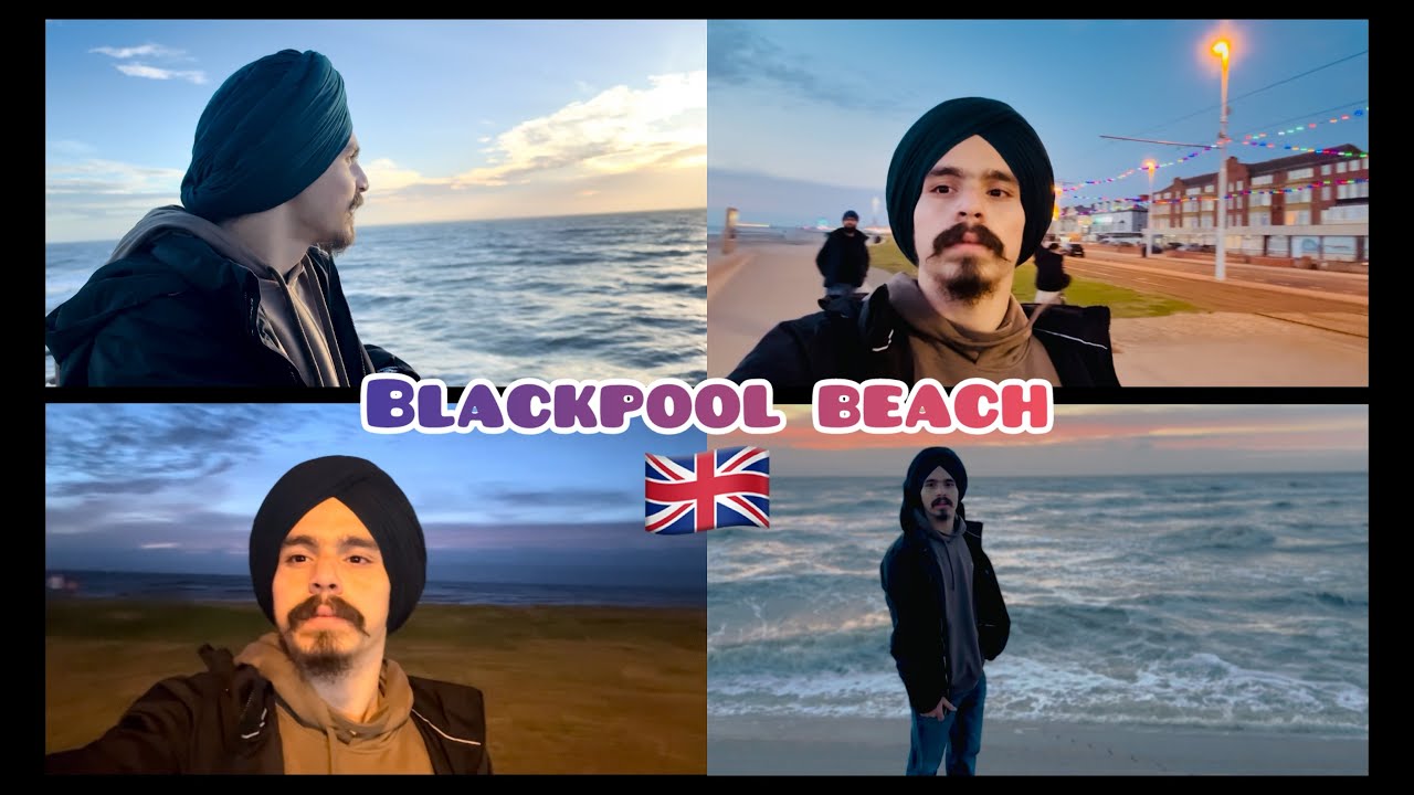 What a amazing view and weather 😯🫠 Blackpool Tower and Beach 🏖️🇬🇧 #blackpool #travel #beachvibes 