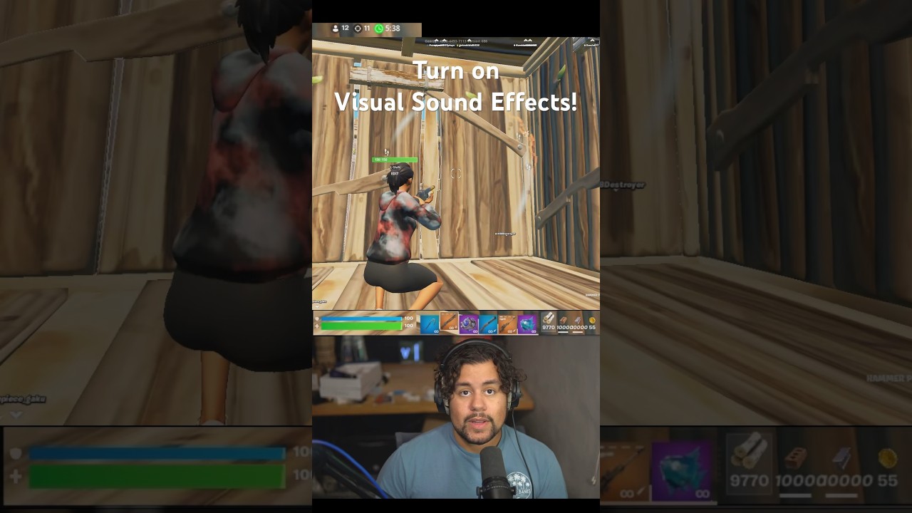 Turn ON this Fortnite Setting | Visual Sound Effects #fortnite #howto #tips #fortniteclips #shorts