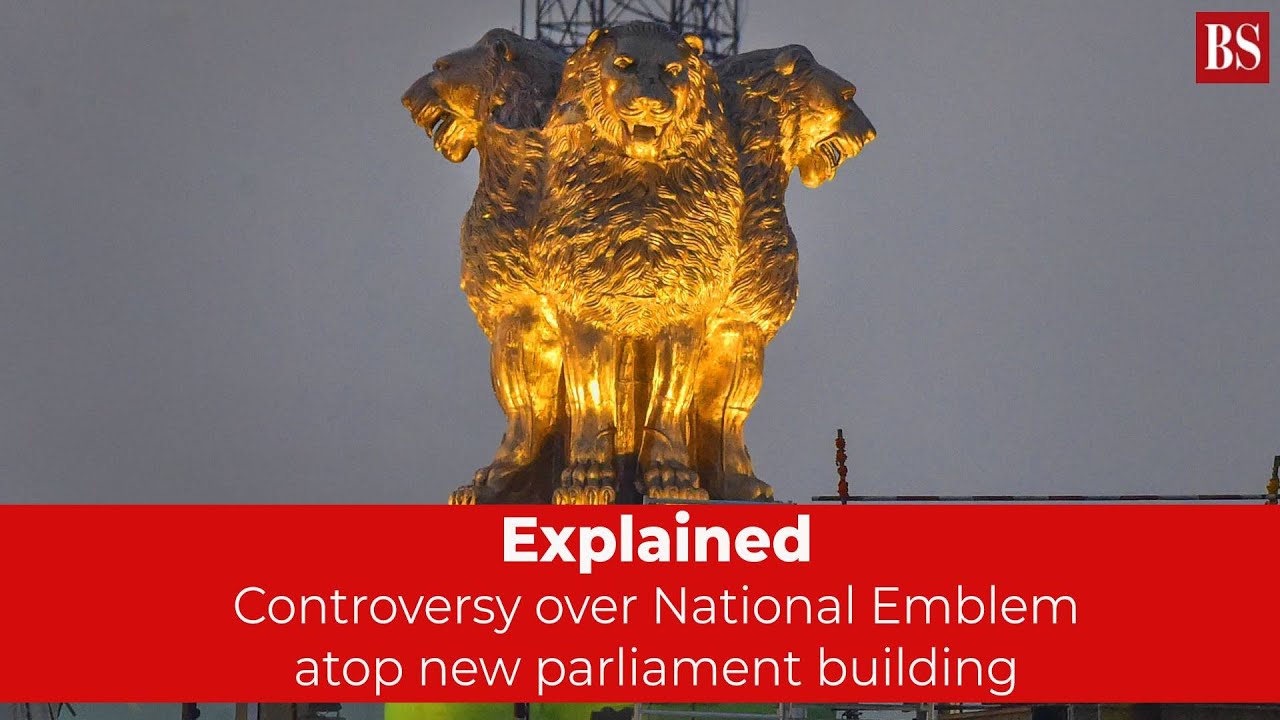 National emblem row: Controversy around the snarling lions atop new parliament building explained