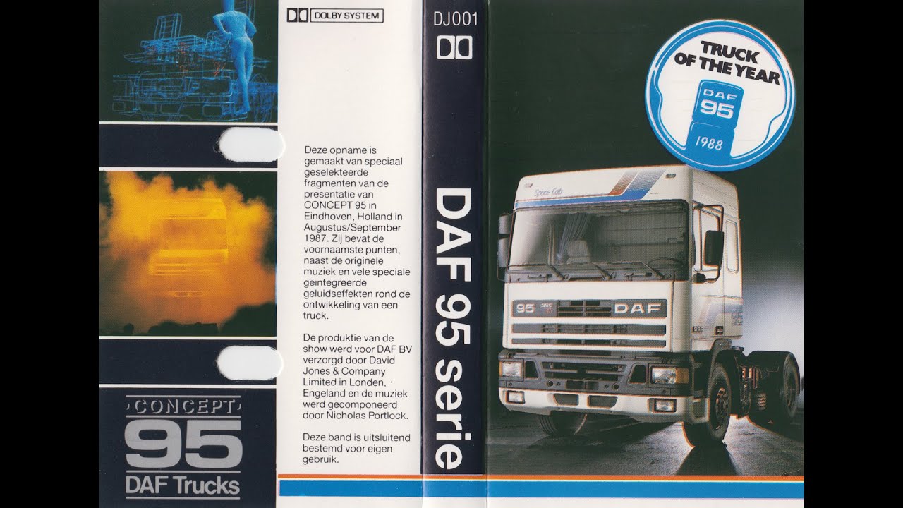Concept 95 DAF Trucks 1987 Dutch Promotional Cassette tape