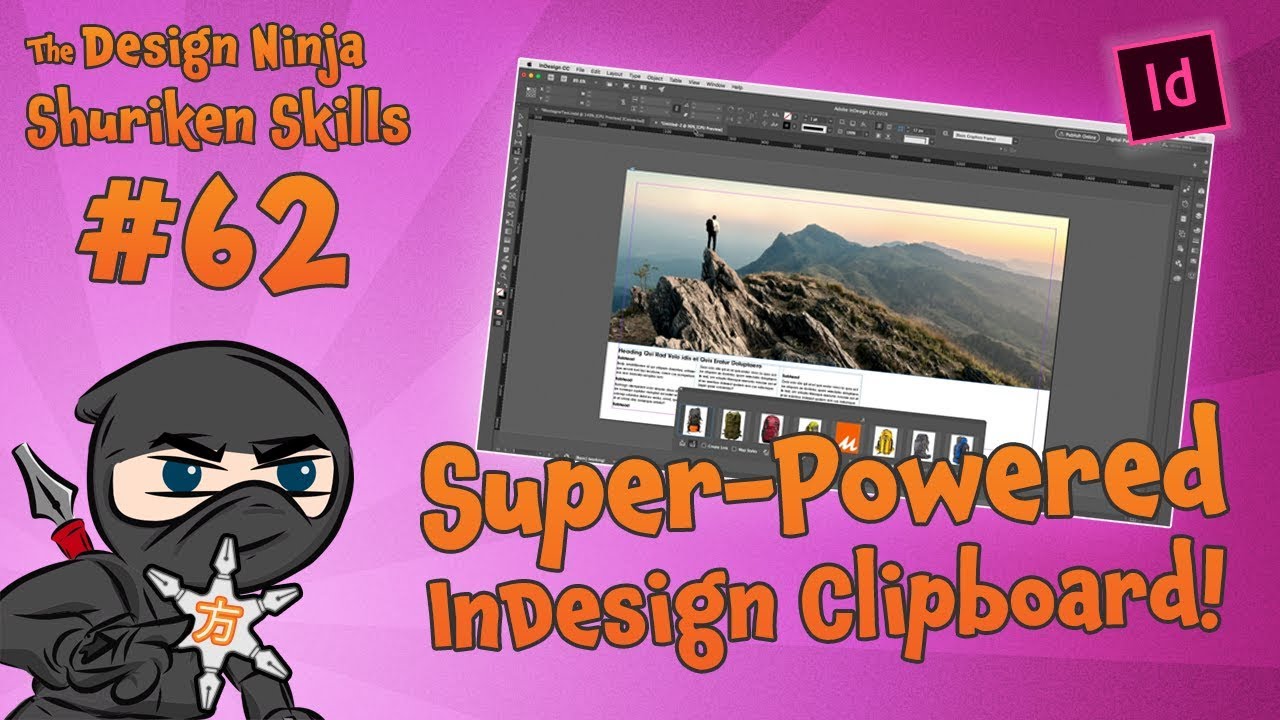 InDesign's Super powered Clipboard SKN062