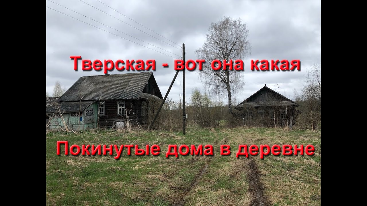 Покинутые дома в деревне Тверской области