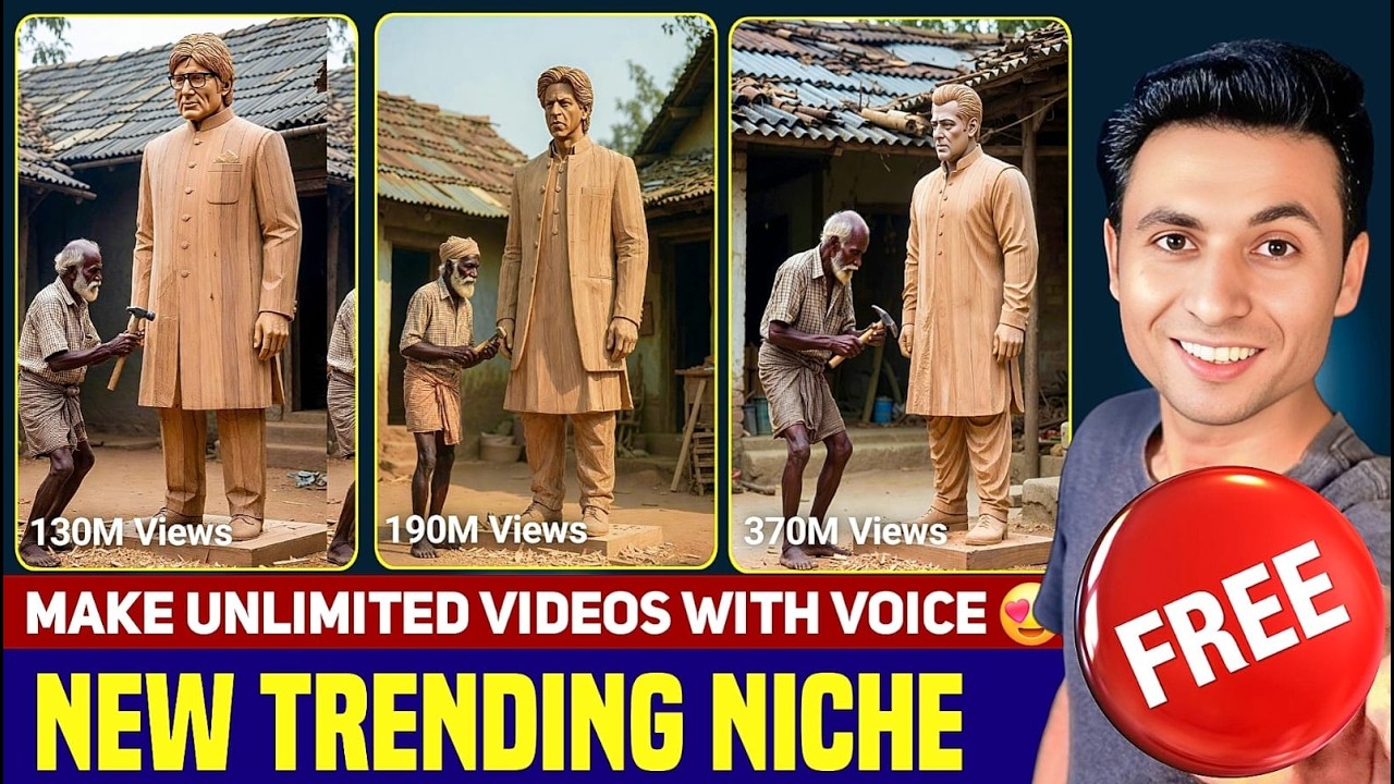 AI Wooden Statue Making Video Kaise Banaye |  How To Create  Viral AI shorts #HyperReels