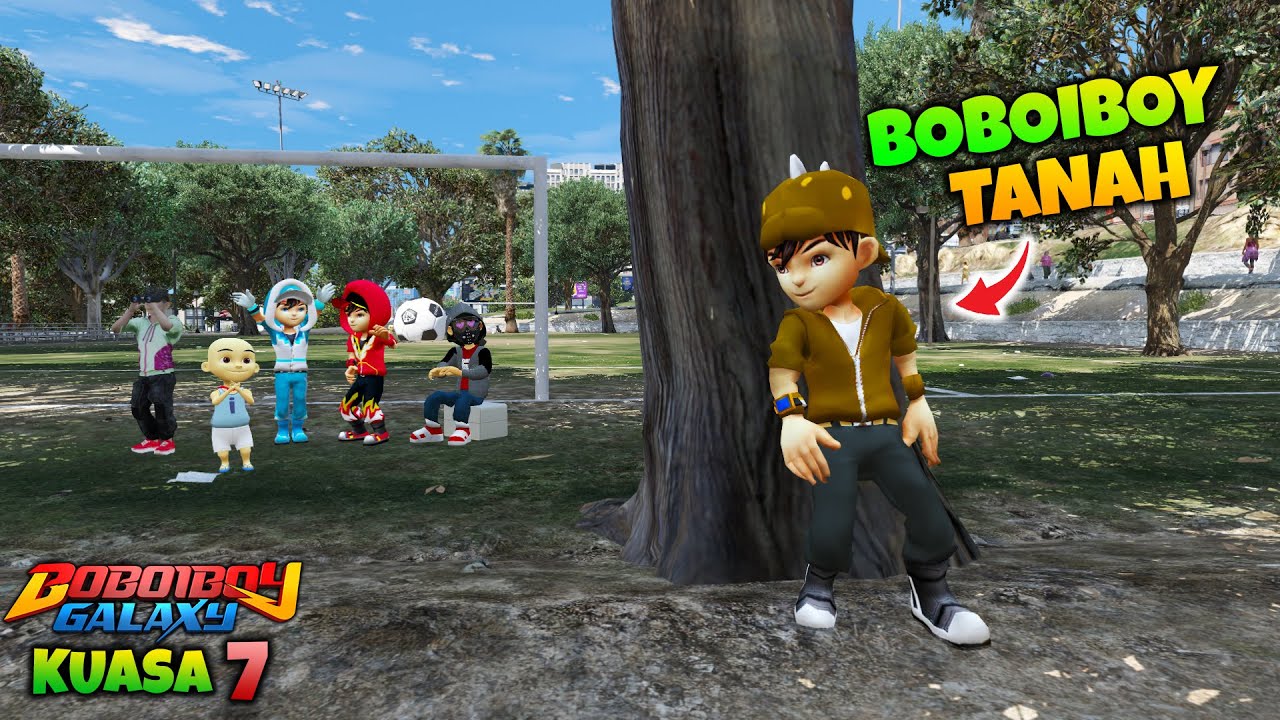 GTA 5 MOD MENCARI KEBERADAAN BOBOIBOY TANAH