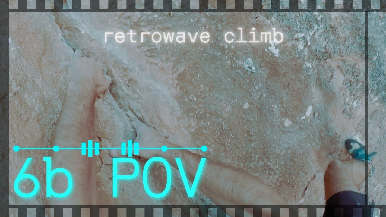 POV Escalada 6b · On sight▶️ | Retrowave  Climb