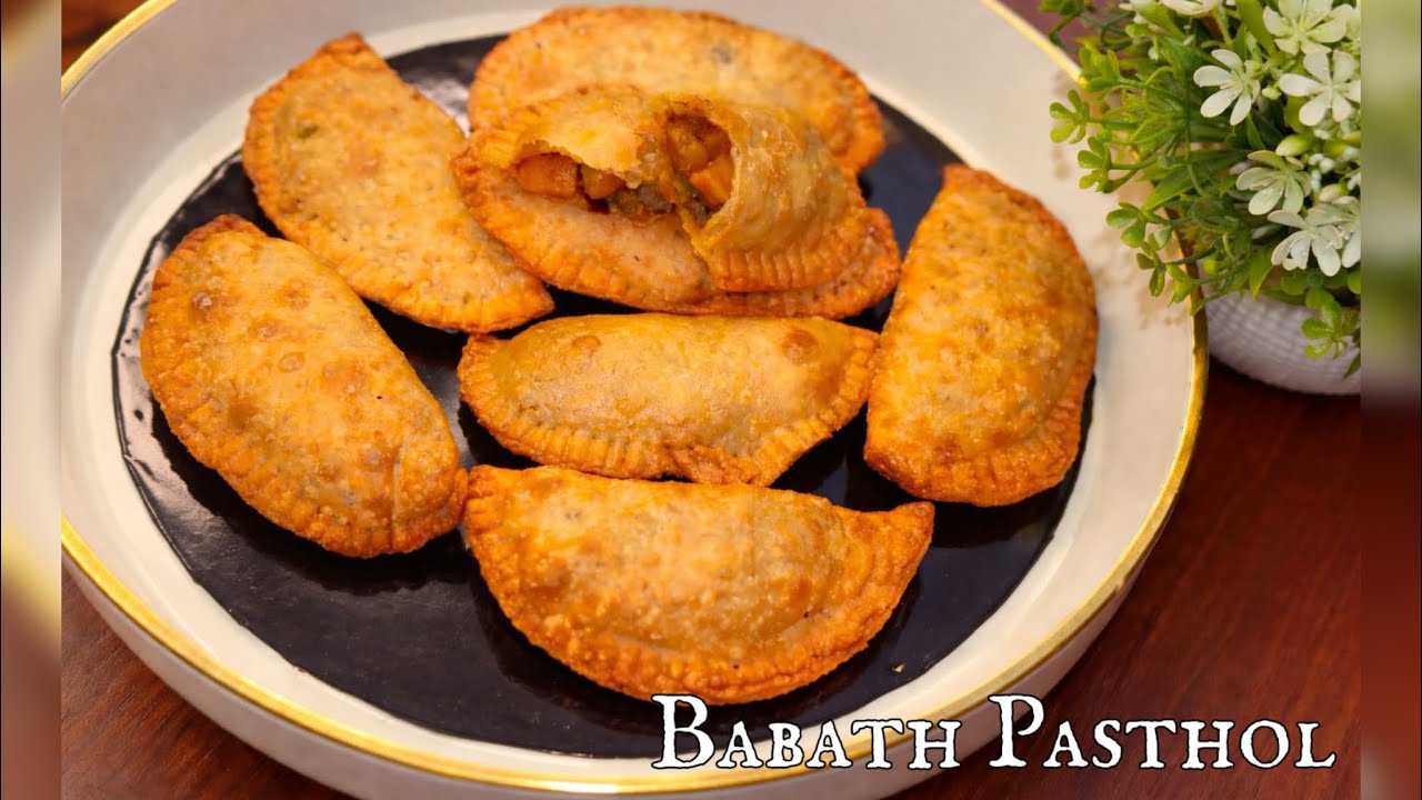 Babath Pasthol ‘Beef Tripe Patties’ Popular Sri Lankan Malay Snack (Ramadan Snack) Street Food.