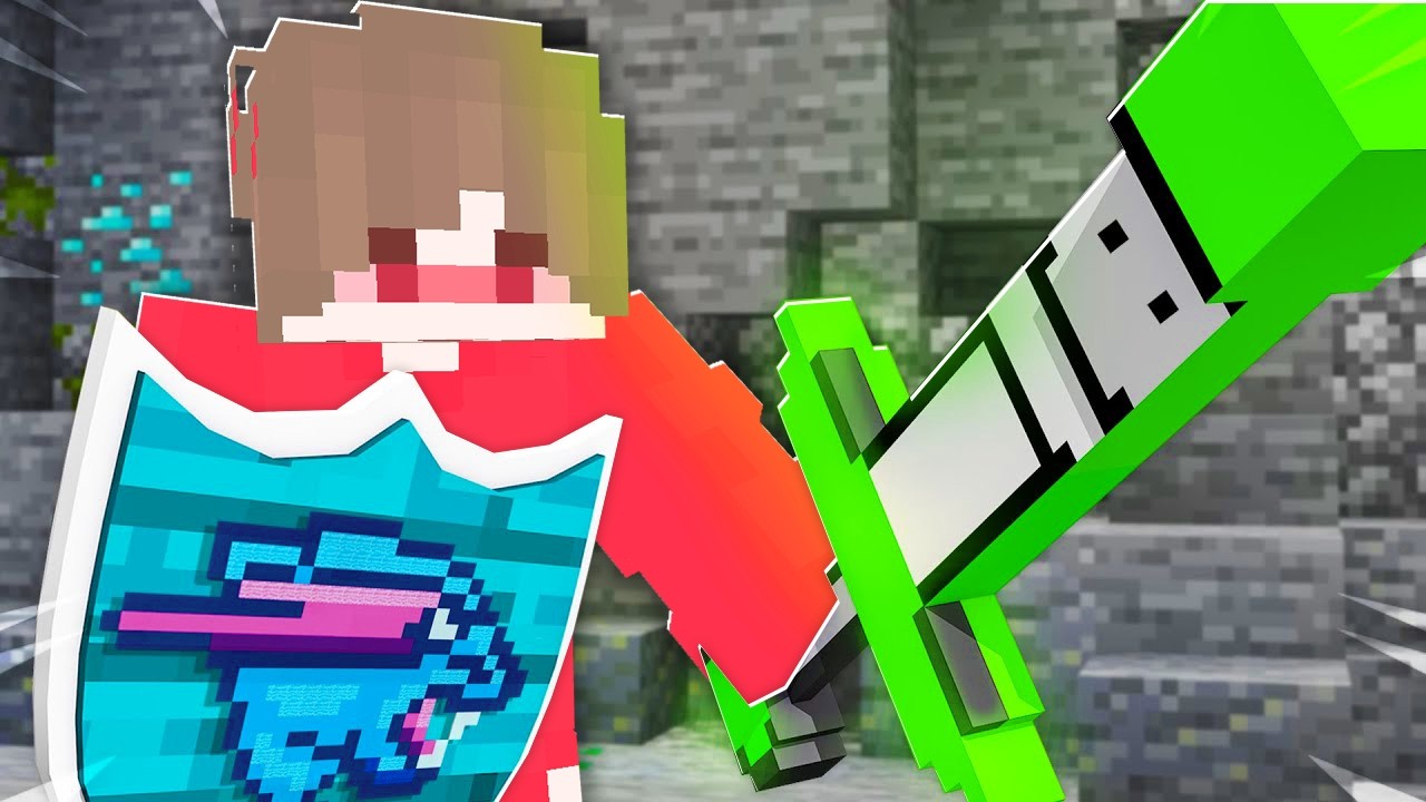 Minecraft ama YOUTUBER KILIÇLARI VAR!