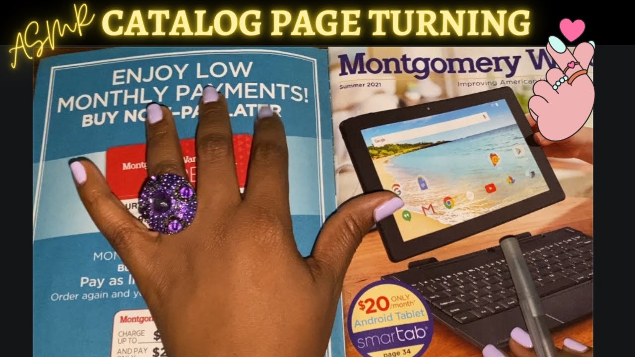 ASMR Page Turning 📖 Montgomery Ward Summer 2021 Catalog| Soft Whispers And Finger Licks 👅