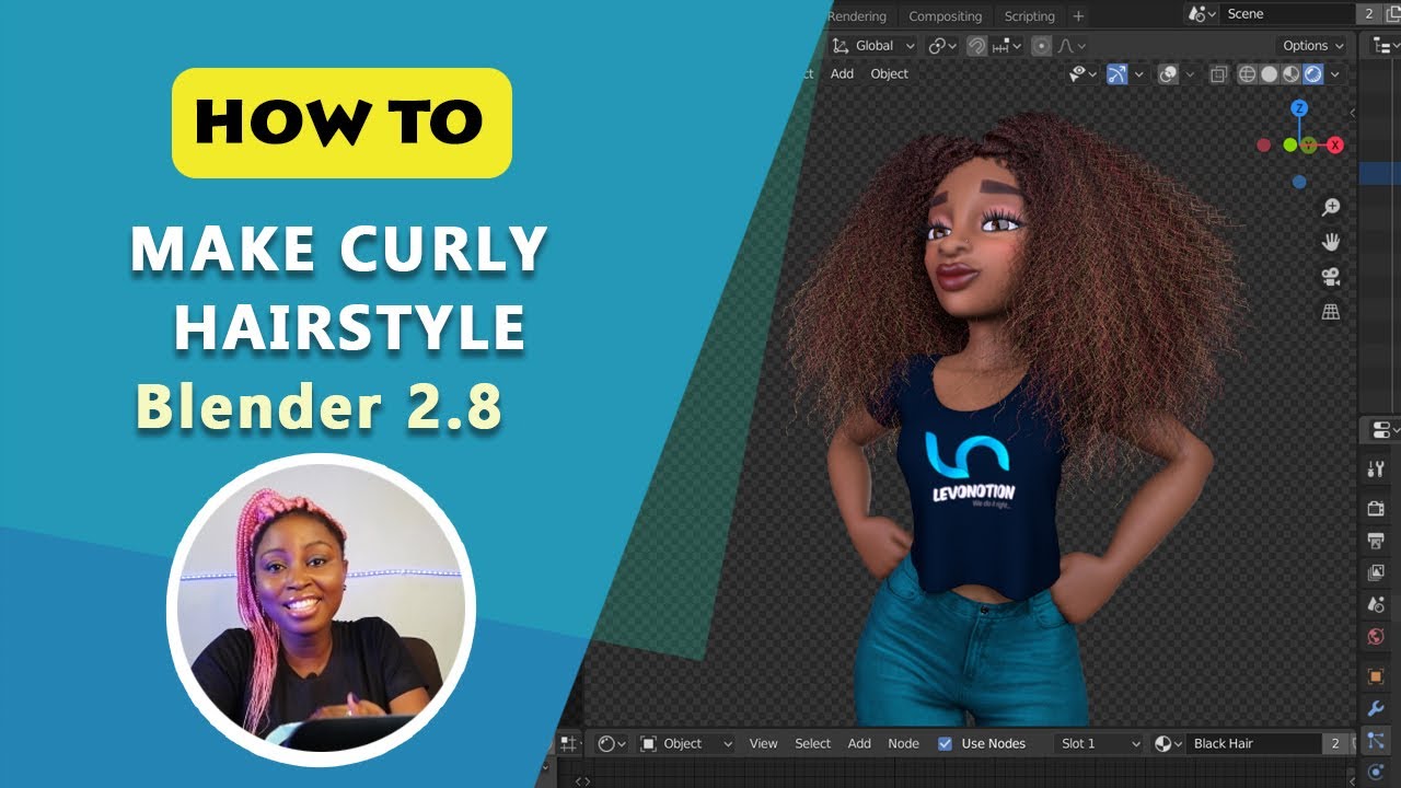 How To Create A Curly Hair Style In Blender