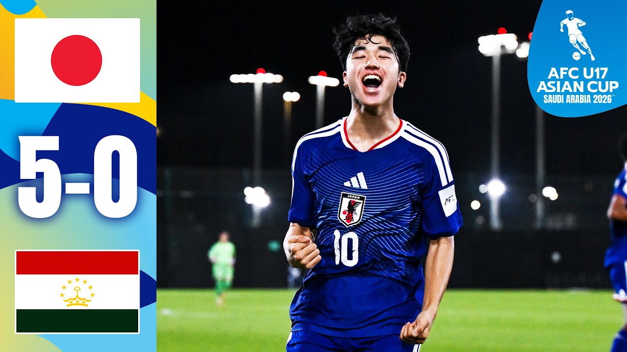 Japan book semi-final spot with statement win | Japan - Tajikistan | Highlights | AFC U17 Asian Cup&trade;