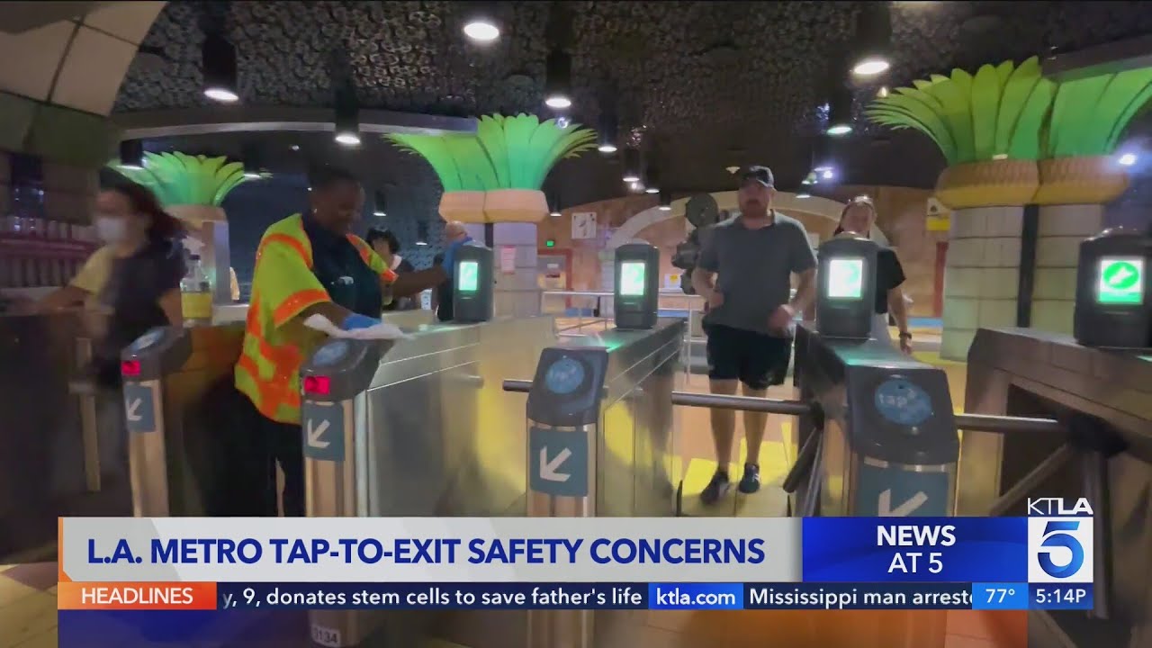 Crime levels increased after pause of L.A. Metro's Tap-to-Exit system