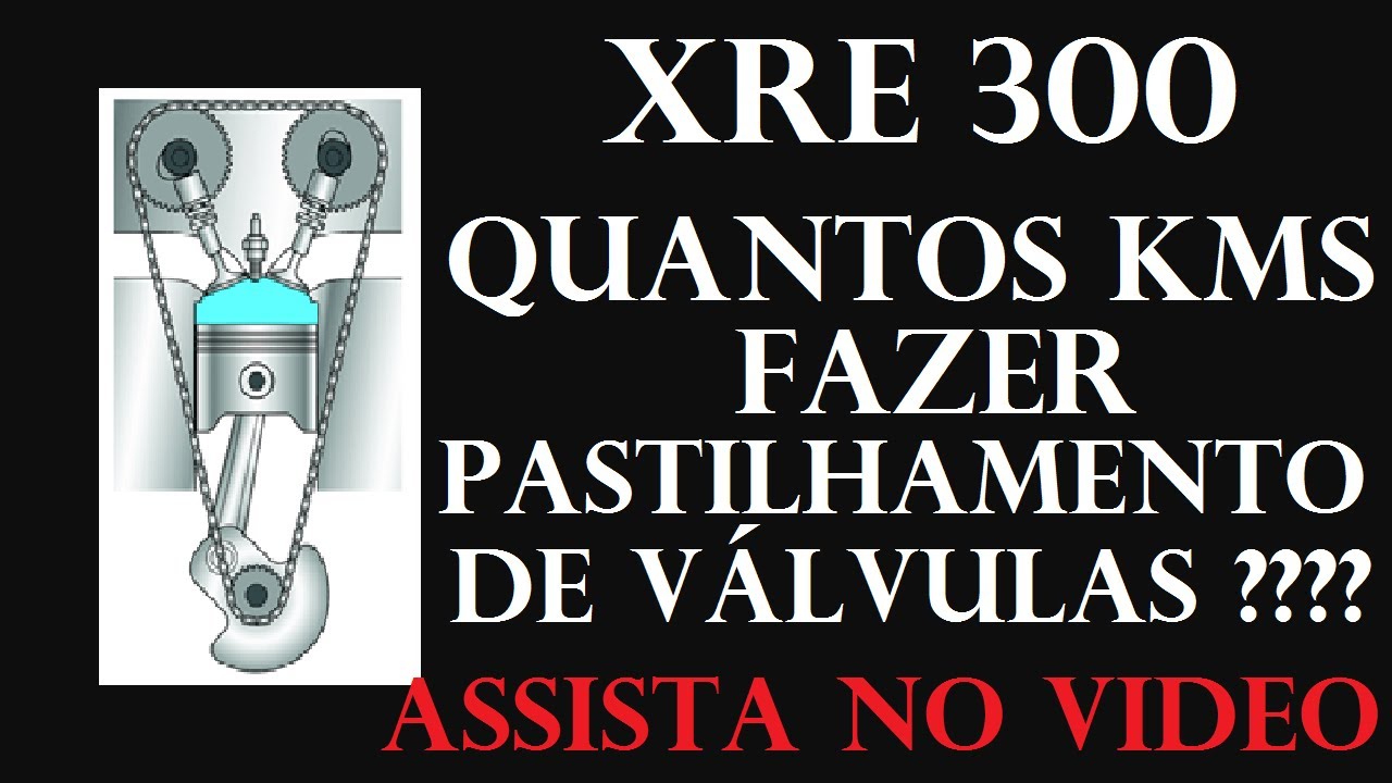 XRE 300 PASTILHAMENTO DE VÁLVULAS QUANTOS KMS FAZER? ASSISTA O VIDEO