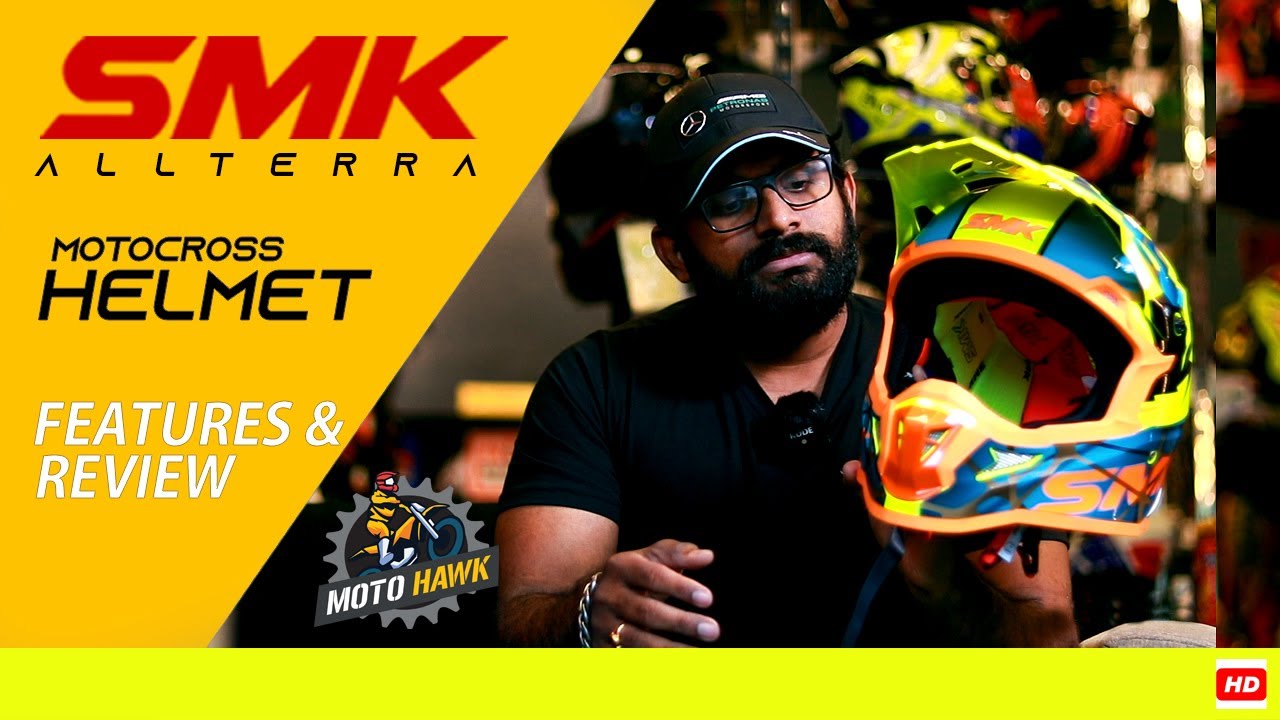 ഇത്രയും ചെറിയ വിലയ്ക്ക് മോട്ടോർക്രോസ്സ് ഹെൽമെറ്റോ!!  SMK Allterra motocross helmet features & review