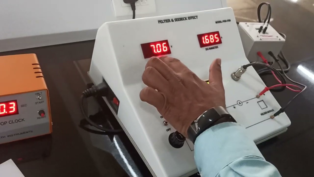Seebeck effect and Peltier effect Experiment, Presidency University, Bengaluru