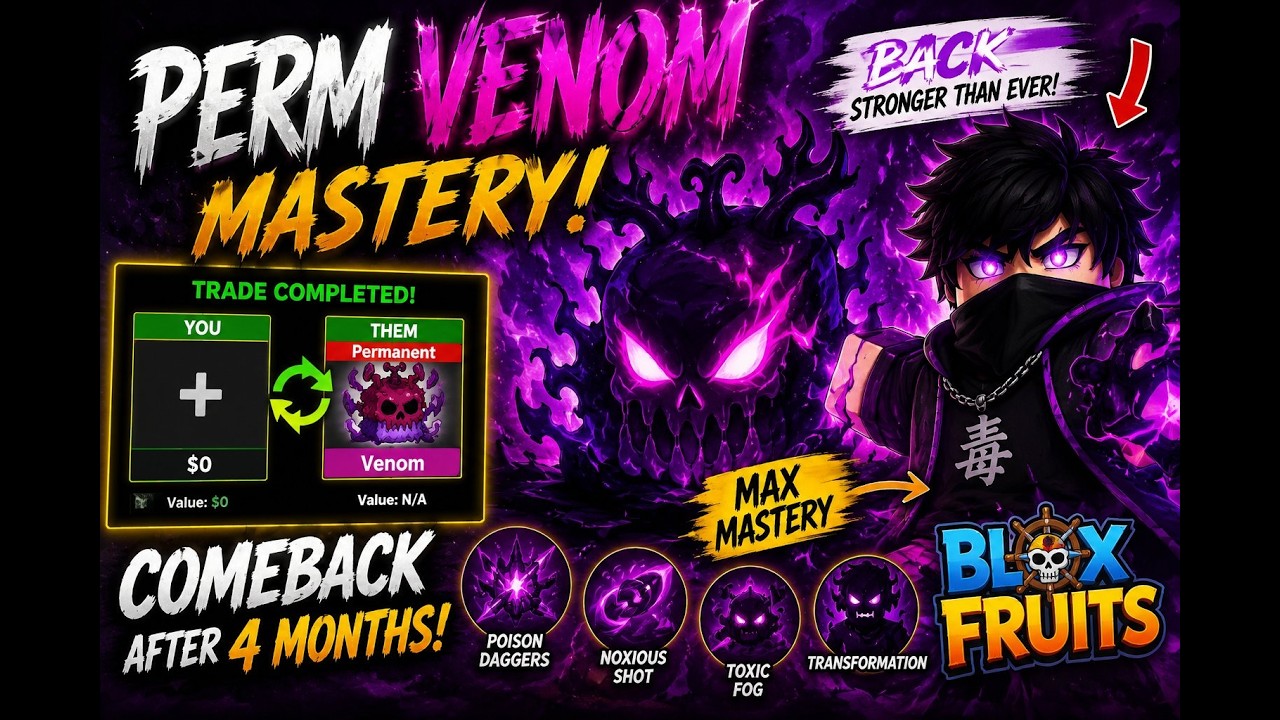 PERM VENOM TRADE WAS WORTH IT!? 😈 | 4 MONTHS COMEBACK | Blox Fruits