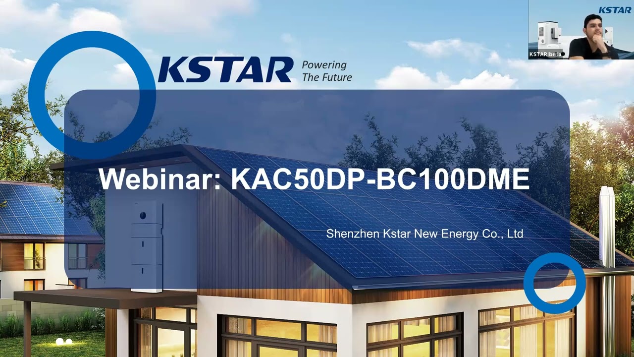 Webinar: Solución de acumulación comercial/industrial de Kstar KAC50DP-BC100DE