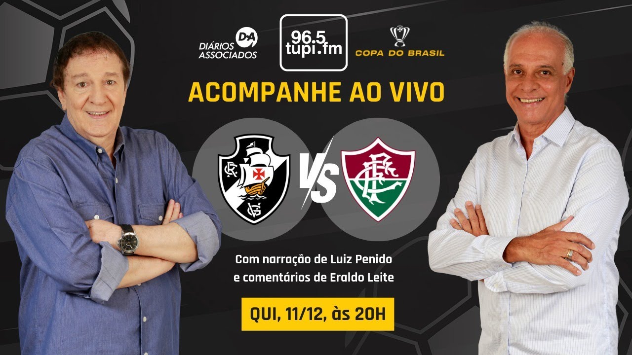 VASCO 2 x 1 FLUMINENSE - Copa do Brasil - Ida - Semifinal - 11/12/2025 - AO VIVO