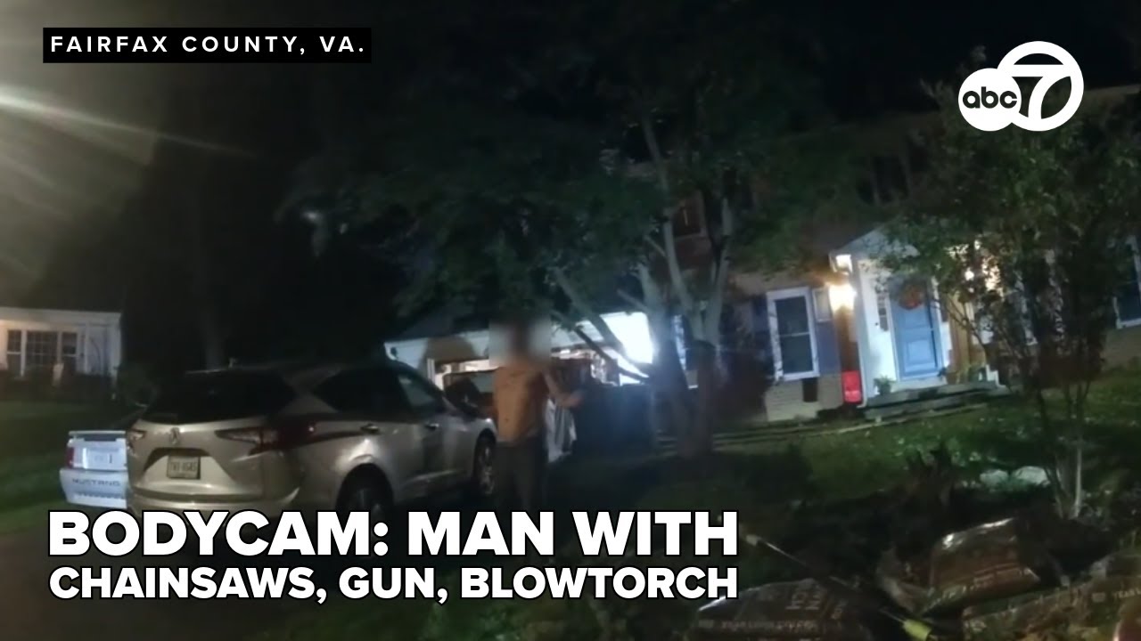 BODYCAM: Man with gun, chainsaws shot after Fairfax police attempt de-escalation
