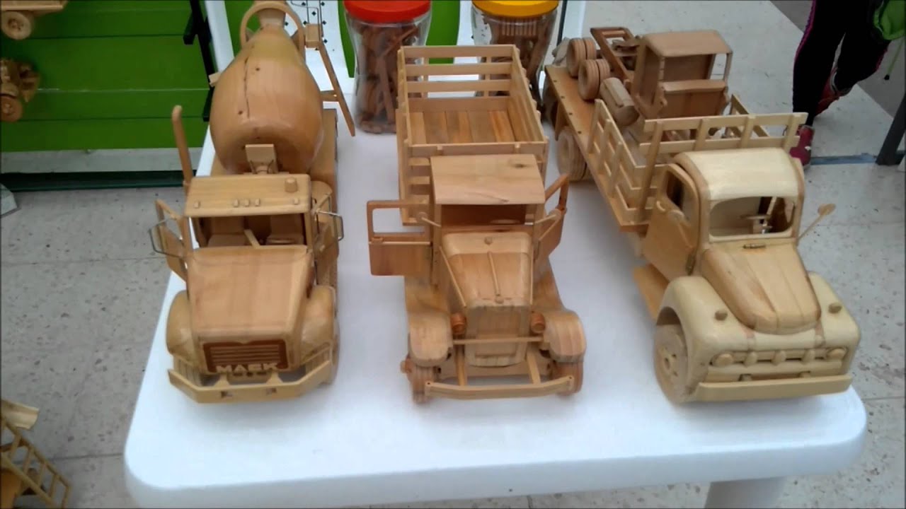 ARTESANÍAS EN MADERA (CAMIONES, CARROS Y MIXER) PARTE 2