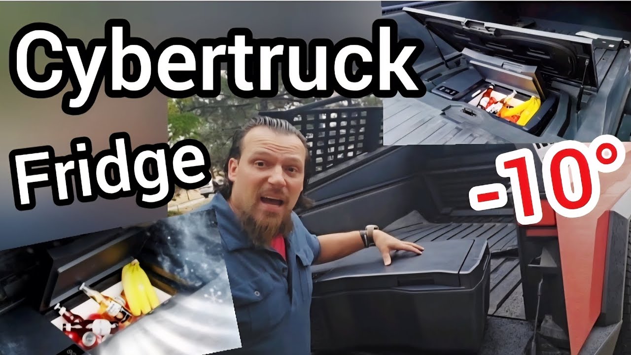 A 2nd refrigerator in the Cybertruck!  This one's BIGGER & Better
