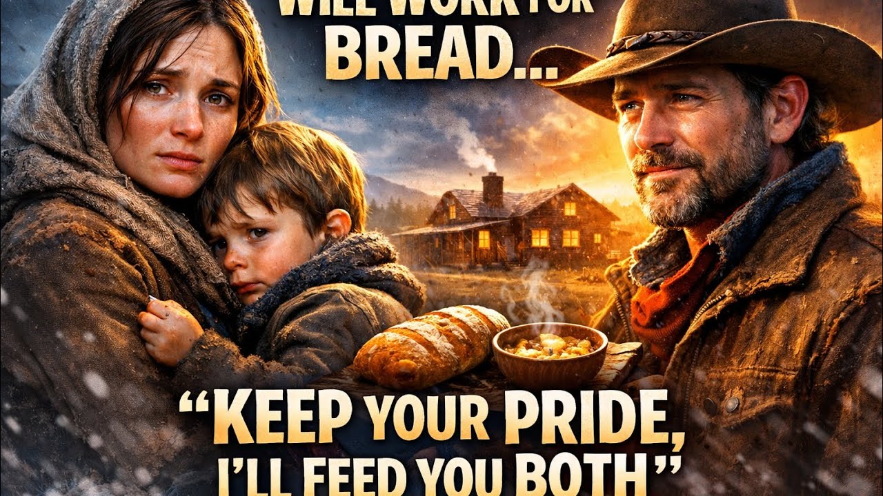 Starving Mother Offered to Work for Bread — Rancher Said “Keep Your Pride, I’ll Feed You Both”