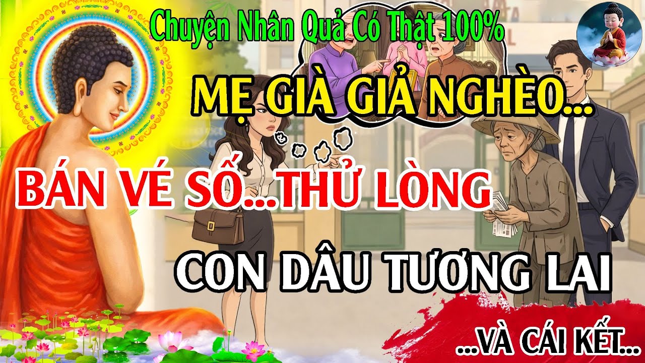 Chuyện Nhân Quả: Mẹ Già GIẢ NGHÈO Đi BÁN VÉ SỐ Ngoài Đường, Thử Lòng Con Dâu Tương Lai Và Cái Kết