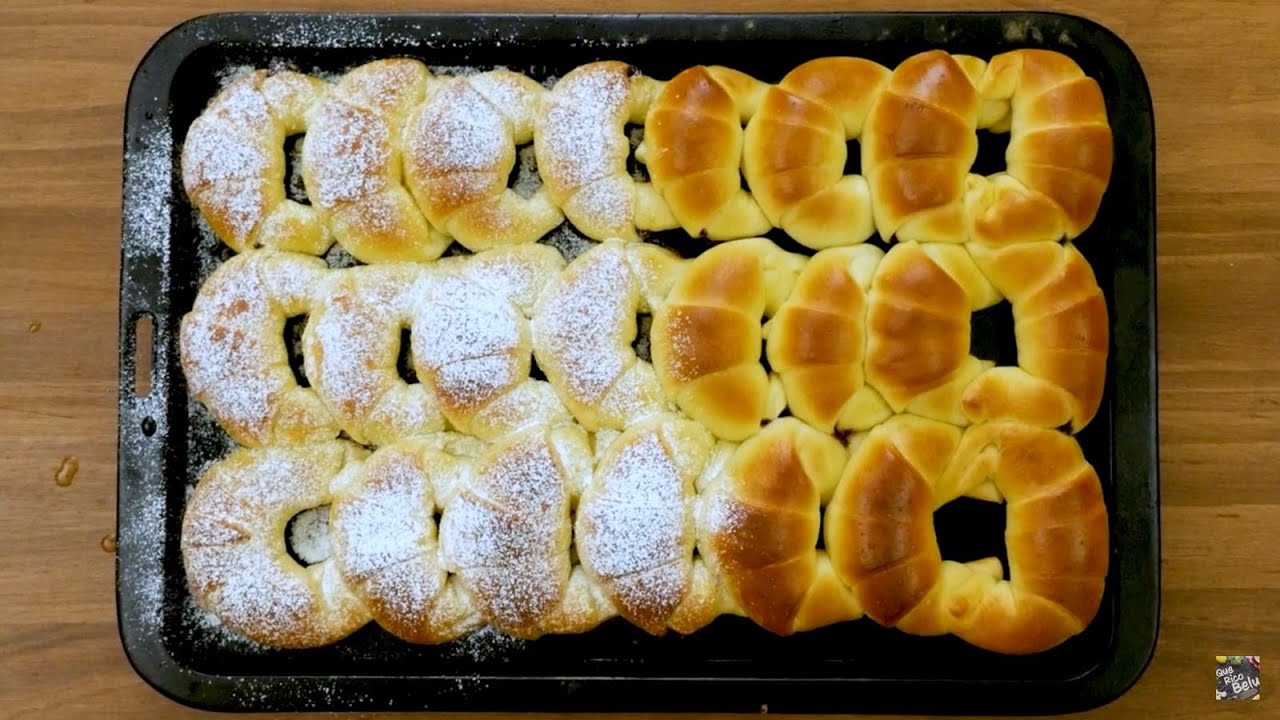 Medialunas rellenas de Nutella (Fácil, sin hojaldre) Croissant