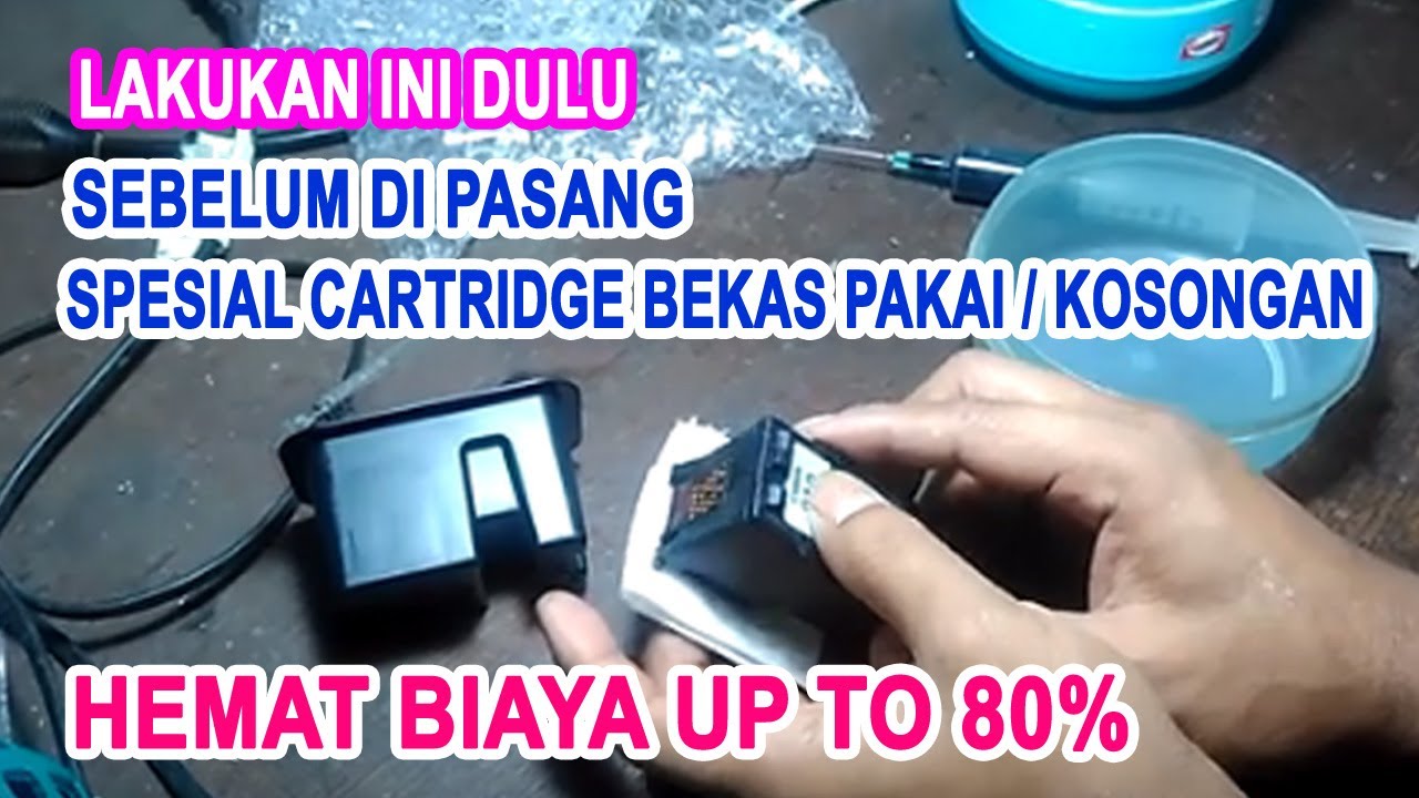 Cara mengganti catridge canon PG810 kosongan agar siap print dengan hasil yang maksimal