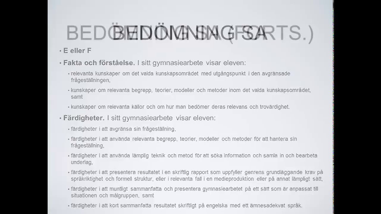 Gymnasiearbetet
