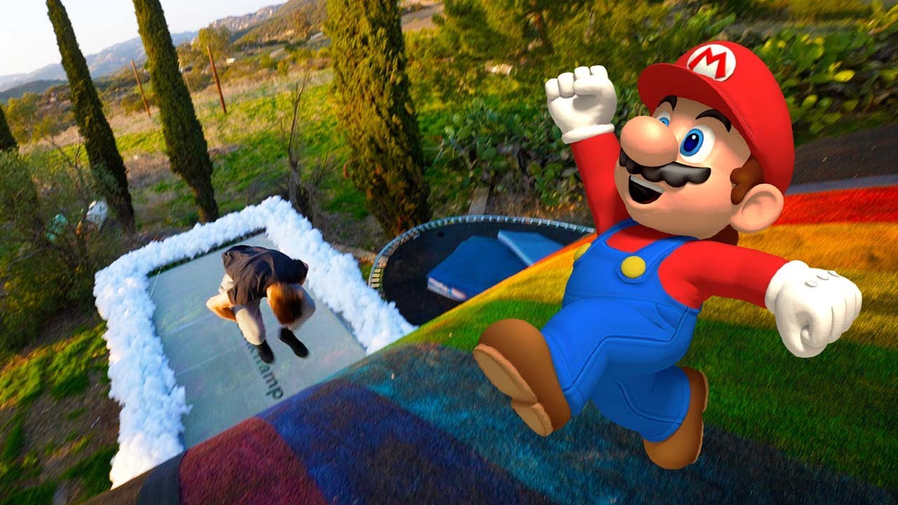 Rainbow Trampwall Flips