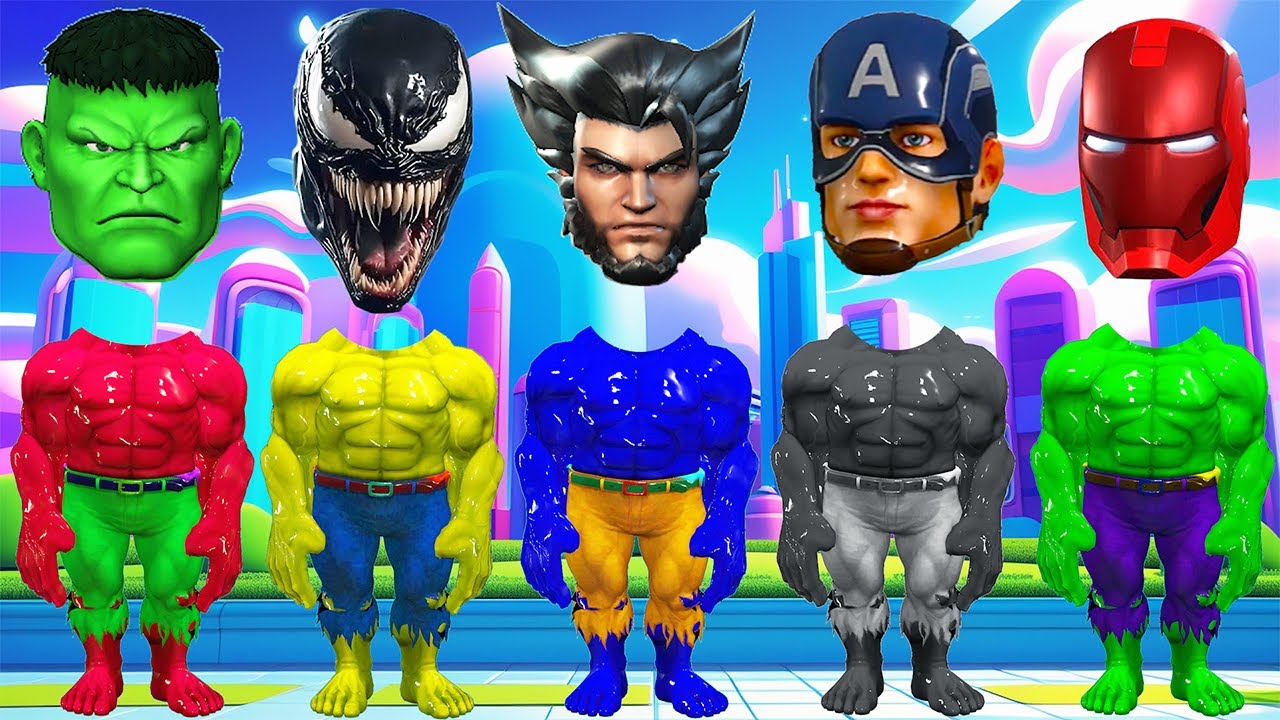 TEBAK GAMBAR TOP SUPERHERO I AVENGERS, CAPTAIN AMERICA, SPIDER MAN, IRON MAN, HULK, VENOM, MARVEL