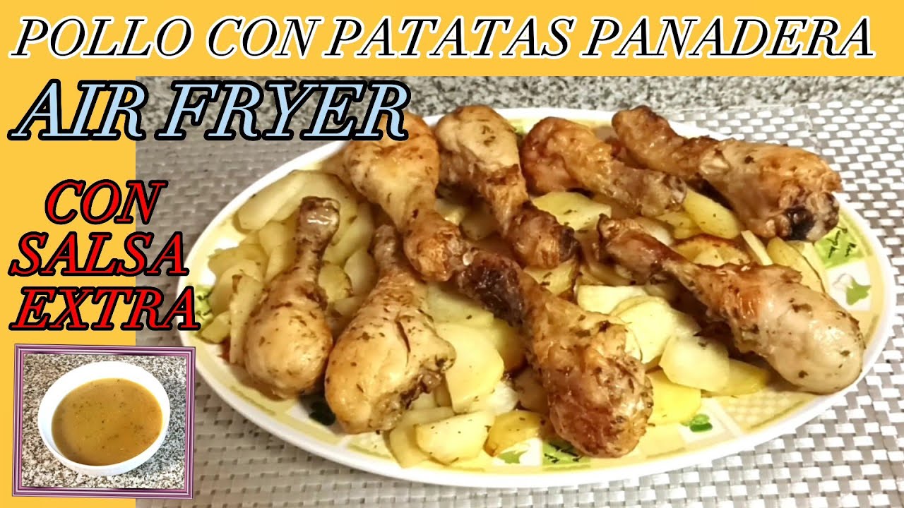 MUSLITOS DE POLLO CON PATATAS PANADERA POR MENOS DE 5€.(En freidora de aire)