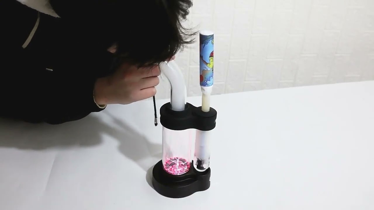 How to use Black Plasma Water Pipe Smoking Set Glass Bong Set