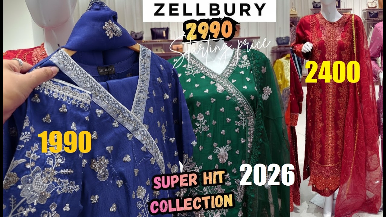 Zellbury Eid Sale Price Collection 2026♥️ Lawn Suits Zellbury New sale price 2026 , AI VIDEO