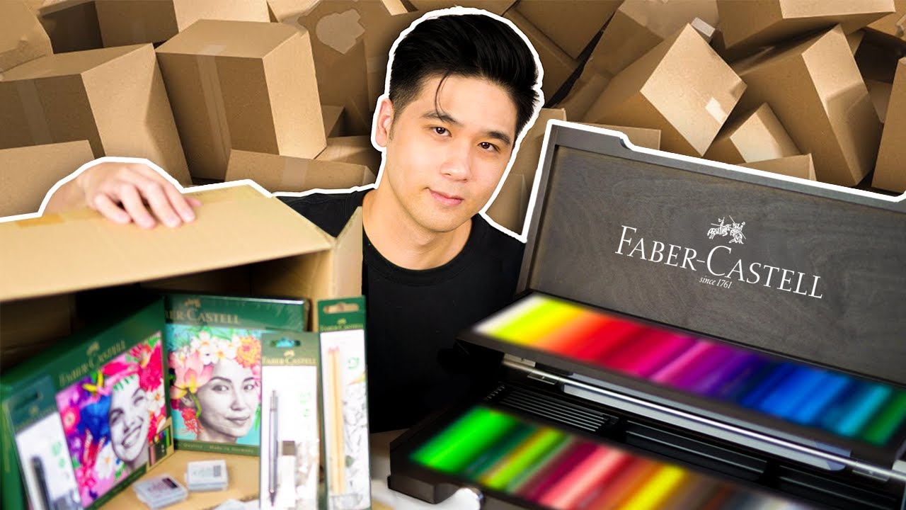 They Sent Me $700+ Mystery Art Supplies! | Faber-Castell Unboxing