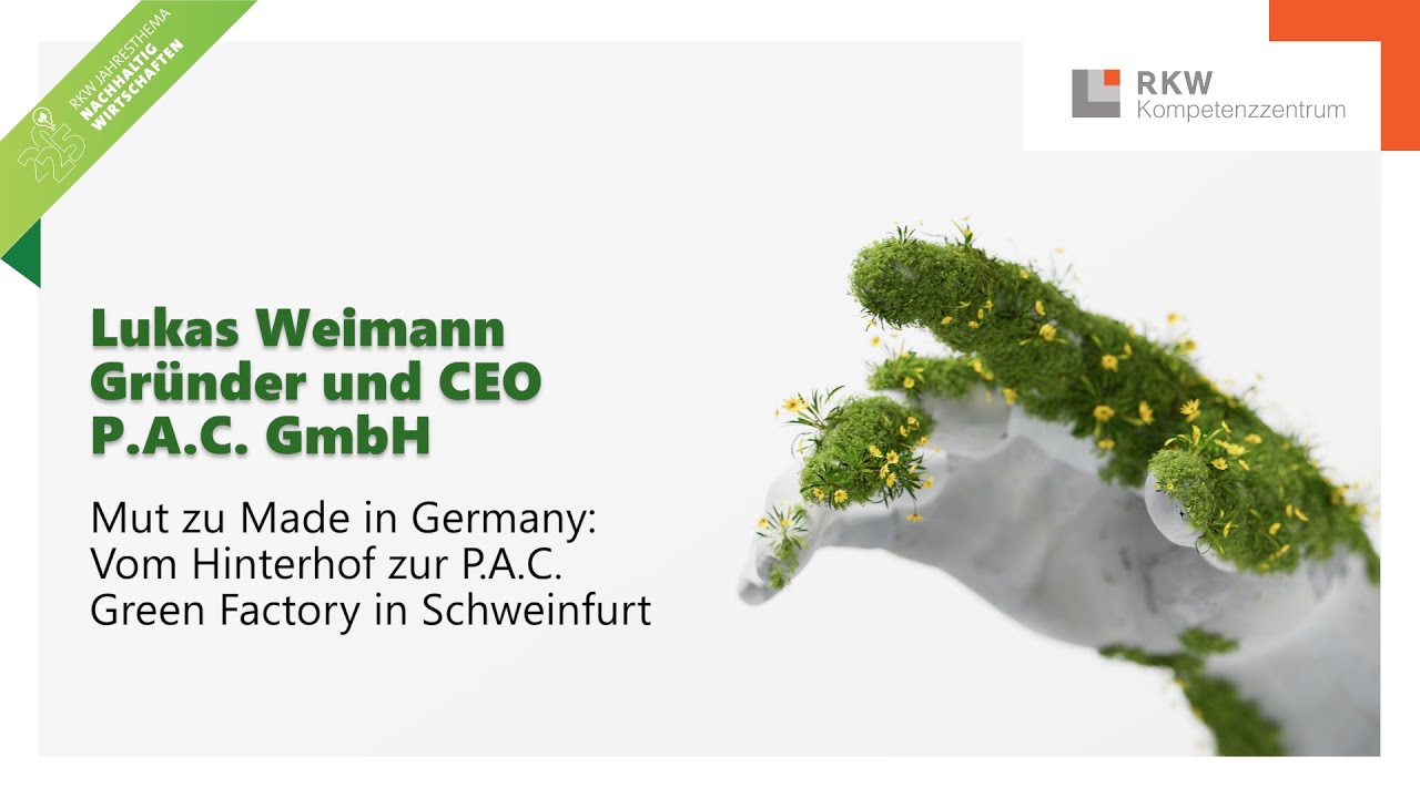 Nachhaltige Textilproduktion in Deutschland - Lukas Weimann RKW Zukunftskonferenz 2025
