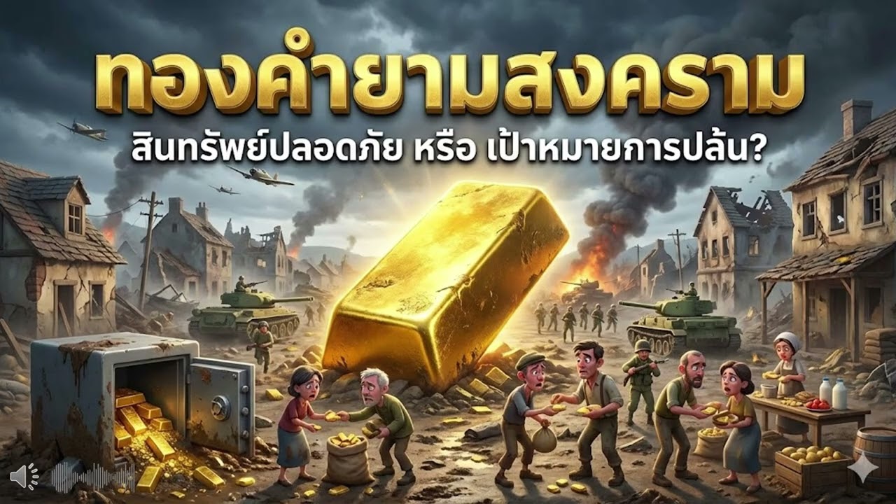 ทองคำยามสงคราม: สินทรัพย์ปลอดภัย หรือ เป้าหมายการปล้น?