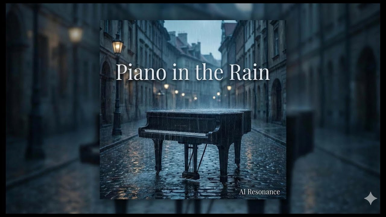 Piano in the Rain - Sad R&B Ballad AI Generated Music (4K)