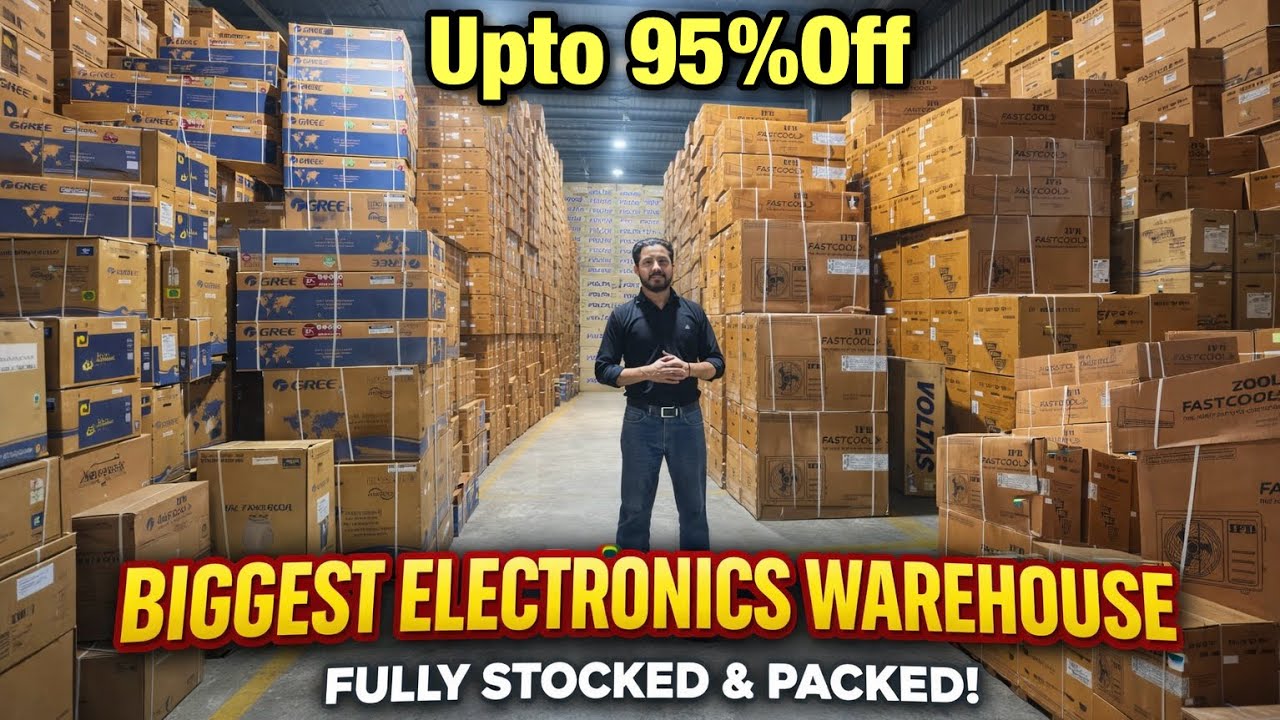 MRP से 90%Off sale Online से भी सस्ता Electronic Warehouse | Led TV, Split Ac, Window AC, Fridge, WM