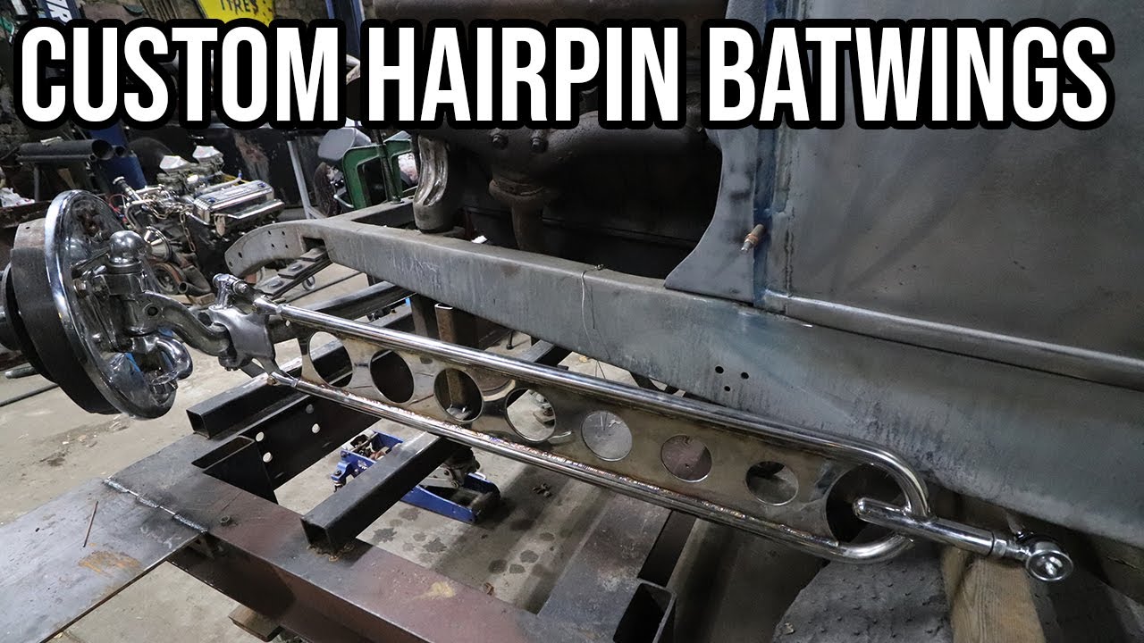 Building Custom Hairpin Batwings For My 1931 Ford Model A Roadster