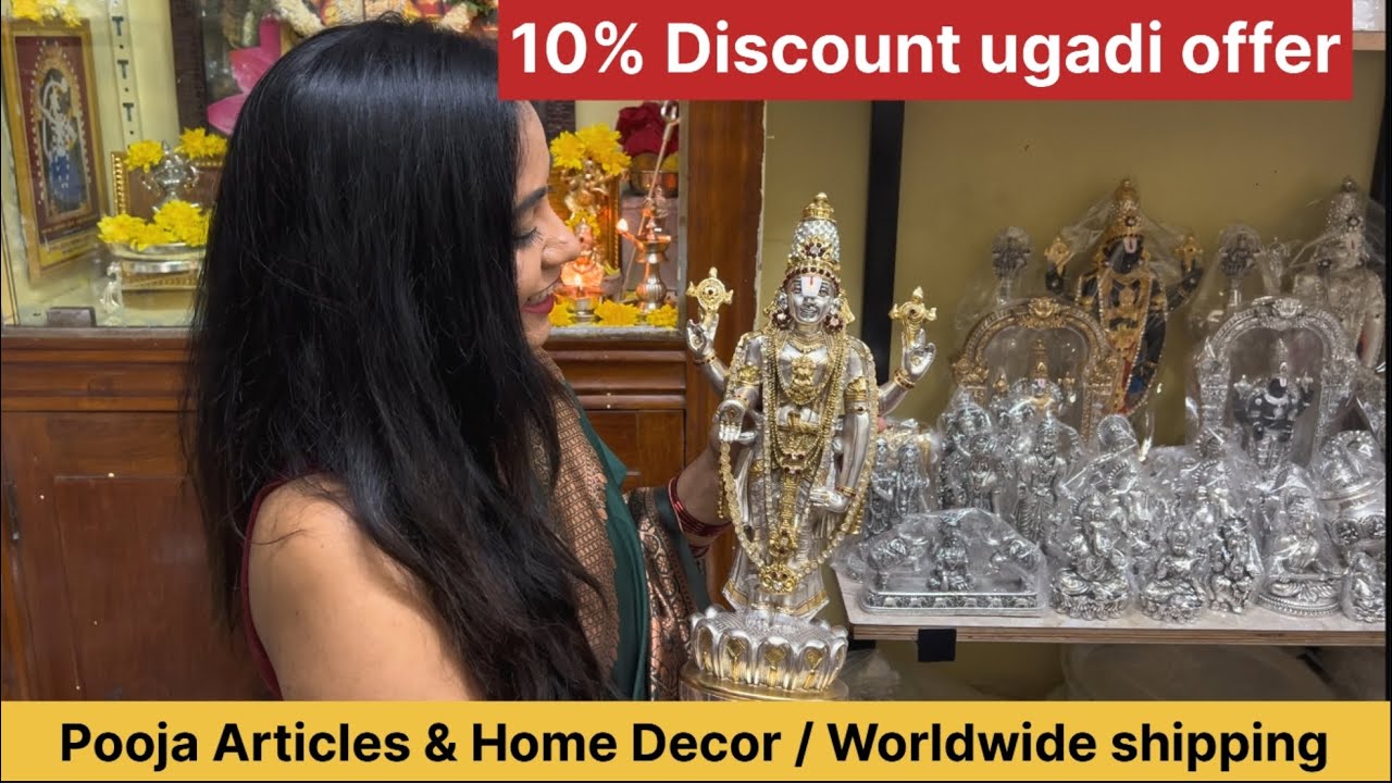 ಯುಗಾದಿ ಆಫರ್ 10% Discount #ugadi #offer #germansilver #poojaarticles #homedecor 