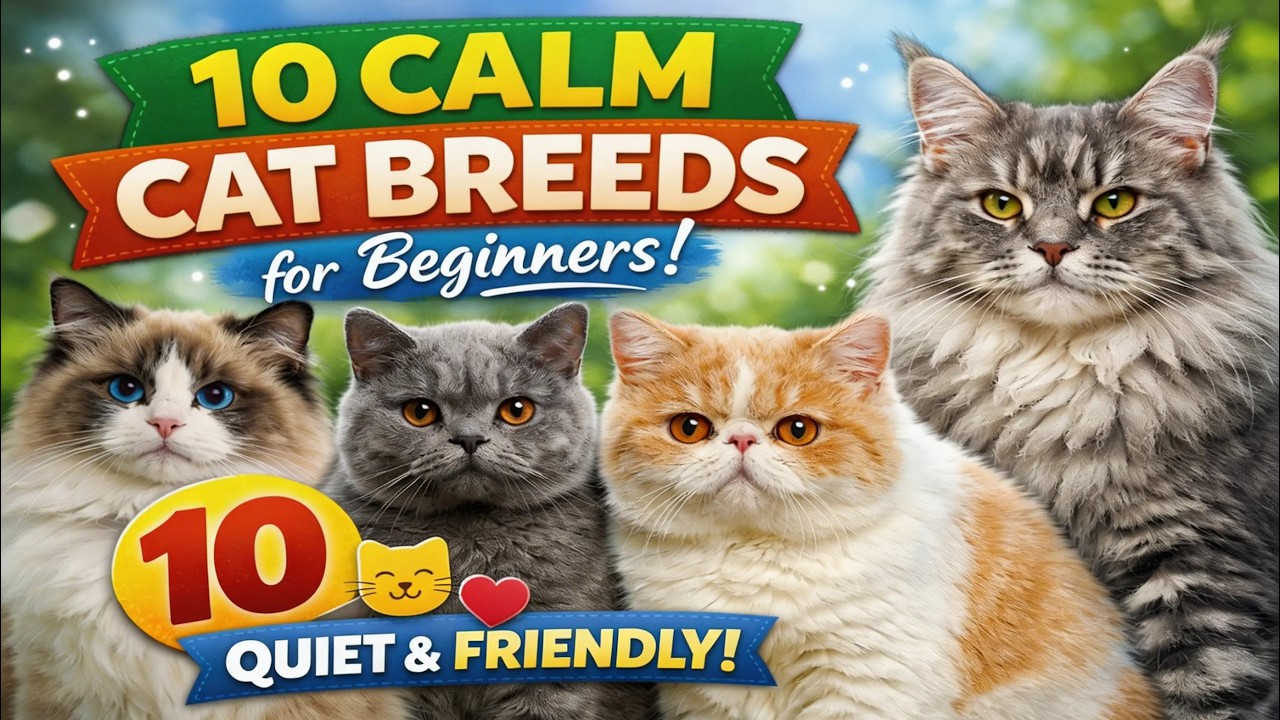 10 Calm Cat Breeds for Beginners (Quiet & Friendly Pets)