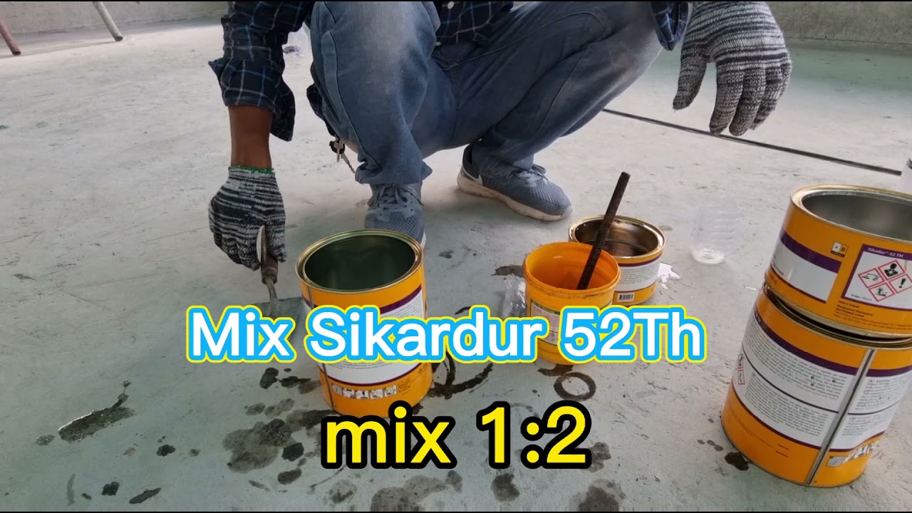 How to mix Sikardur 52Th Injection / Dyna Pheng #Injection #Sikardur 52th #Construction