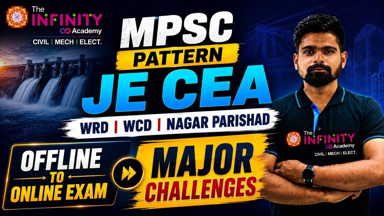 MPSC Pattern 2026 | Civil JE CEA Exam | Offline to Online Exam | Major Challenges | WRD WCD NP #je