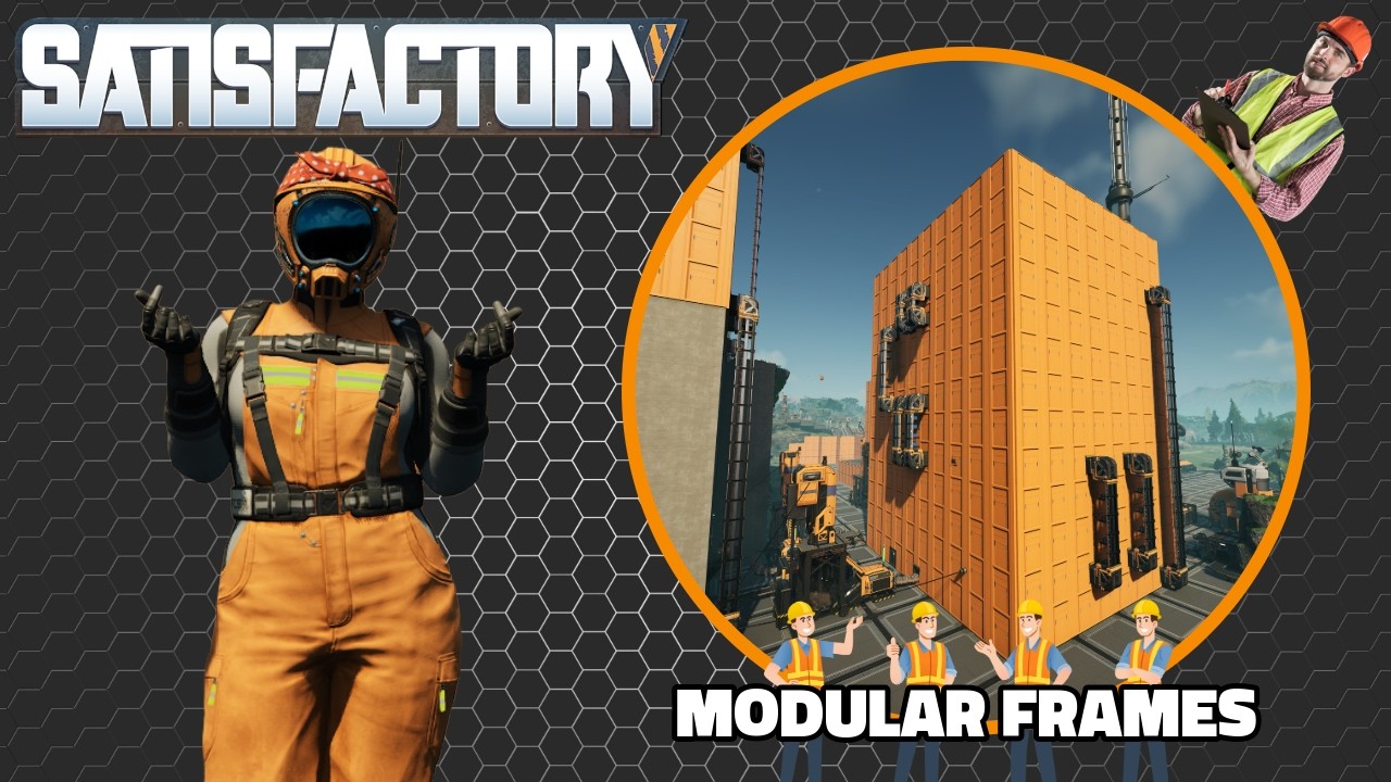 Building the Modular Frame Factory | Satisfactory Stream