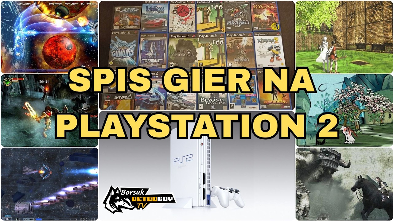 Borsuk Retro Gry TV: SPIS GIER #9 - PS2 (spisujemy gry na SONY PLAYSTATION 2)